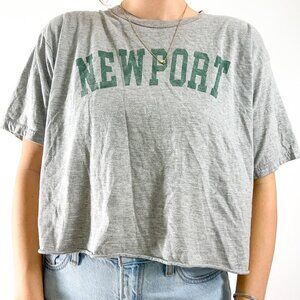 Unbranded Cropped Newport Tee | Size small